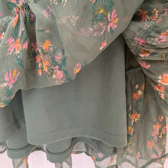 Green Floral Fairy Dress - Picture 4 of 6